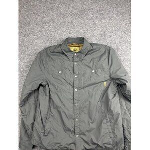 Leupold Jacket Mens Large Gray Snap Front Shirt Jacket Shacket Lined Outdoor